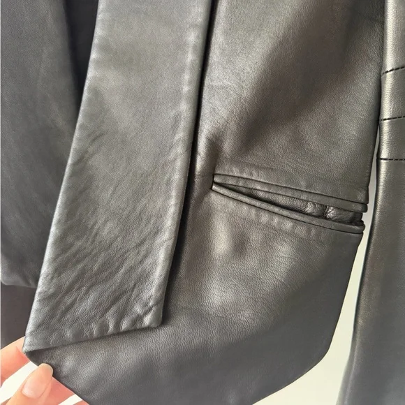 Rebecca Minkoff Black Leather Jacket - Picture 2 of 6